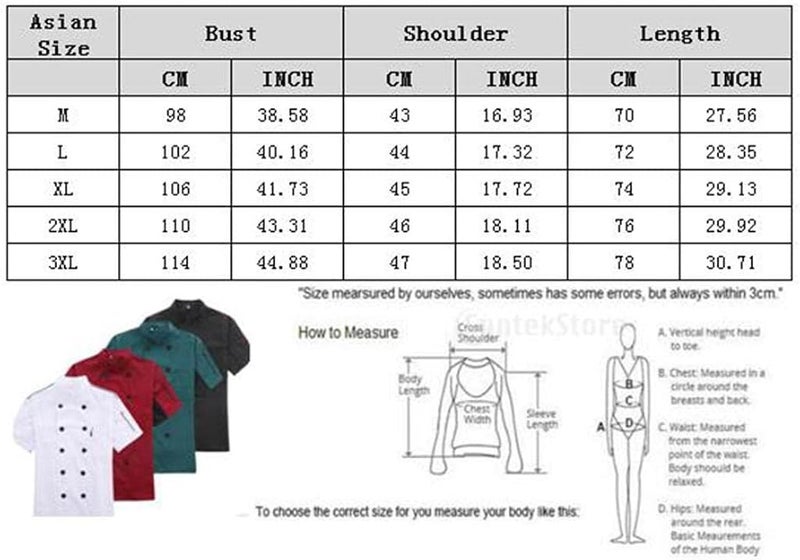كلاراكو زي عمل موحد للطهاة للرجال والنساء، قميص طبخ قطني بأكمام قصيرة، سترة للطهاة بفتحات تهوية جيدة. - Image 3