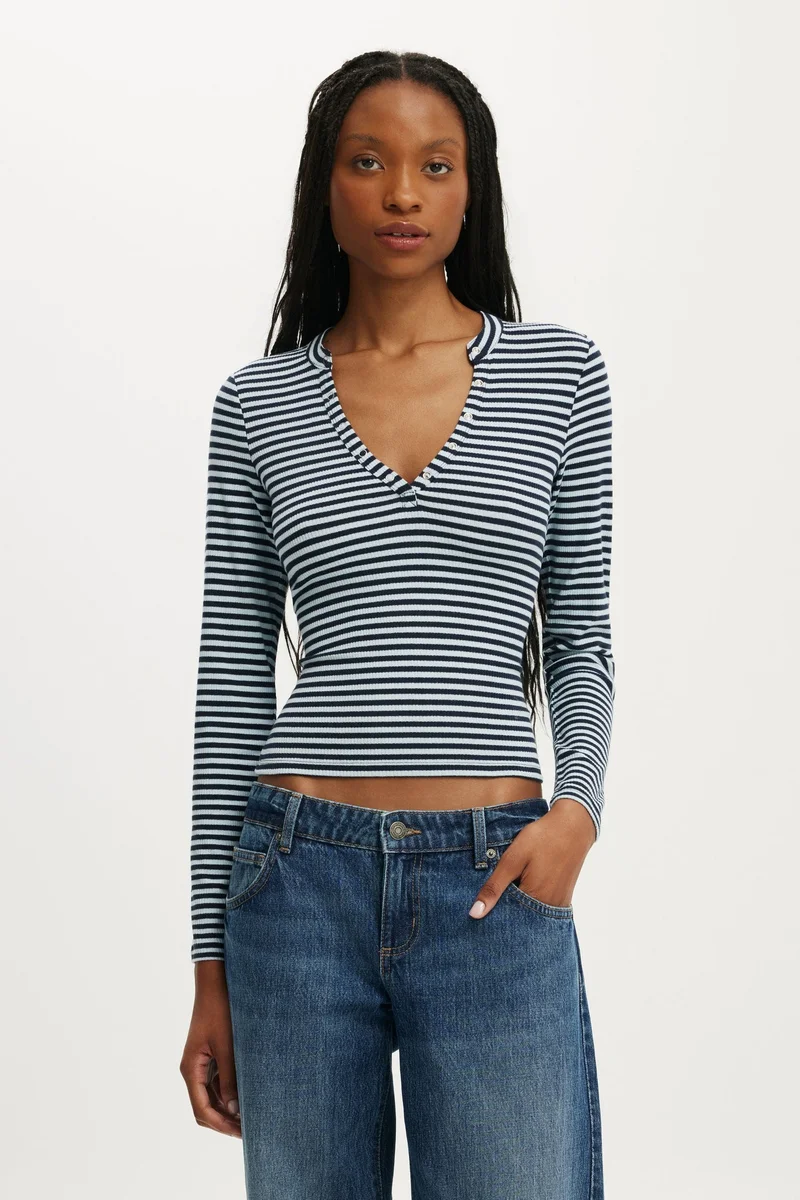 Cotton On Ryan Henley Long Sleeve