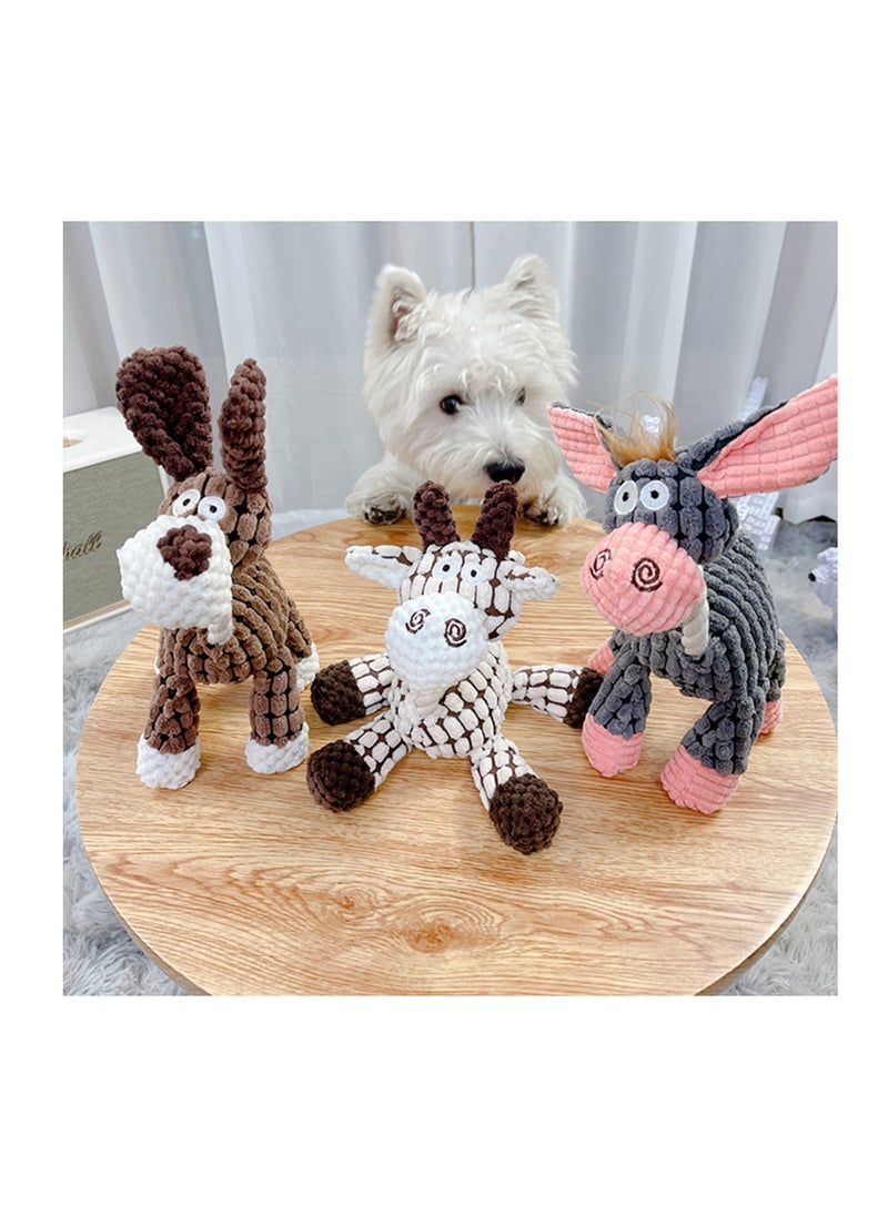Excefore - Robustplush - Immortal Squeaker Plush Toy For Dogs & Puppies, Antarcking Robust Plush Indestructible Toy, Durable Stuffed Animal Chew Toys with Squeakers, For Small Medium Dogs, Set of 3 - Image 1