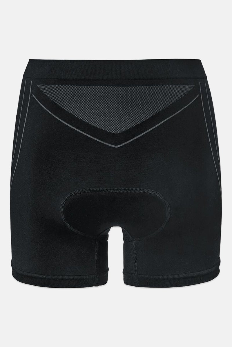 Tchibo Women Sportswear Fit Plain Cycling Short, Black  - Image 4