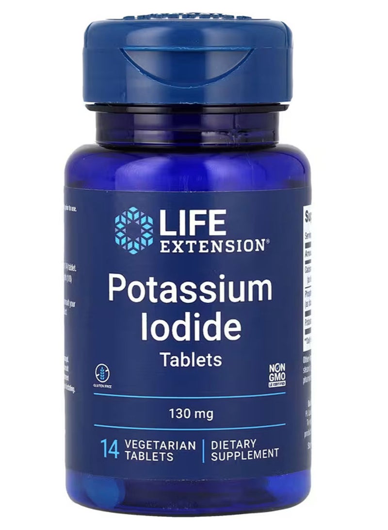 لايف إكستنشن يوديد البوتاسيوم ، 130 ملجم ، 14 قرصًا نباتيًا - Image 1