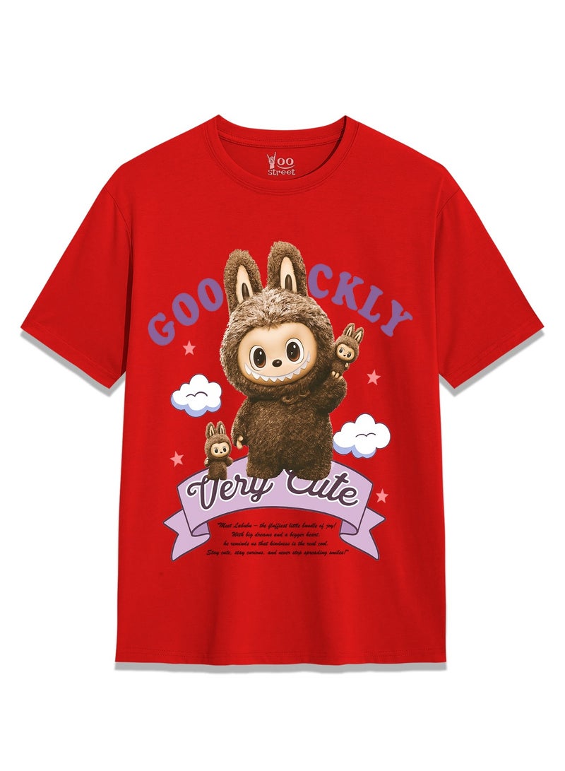 Yoo Street Yoo Street Goo Ckly Labubu Character T Shirt for Kids with Soft Fabric and Playful Style 