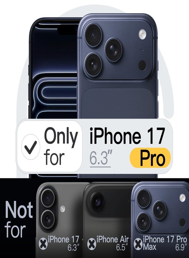 جي تيك جراب JETech لهاتف iPhone 17 Pro مقاس 6.3 بوصة، حماية كاملة لعدسة الكاميرا، غطاء هاتف واقٍ من مادة TPU الناعمة بلمسة نهائية غير لامعة، مقاوم للصدمات (أسود) - Image 2