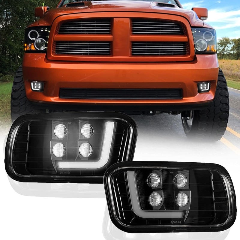 DRFG LED Fog Lights with Daytime Running Light for Dodge Ram - Image 1
