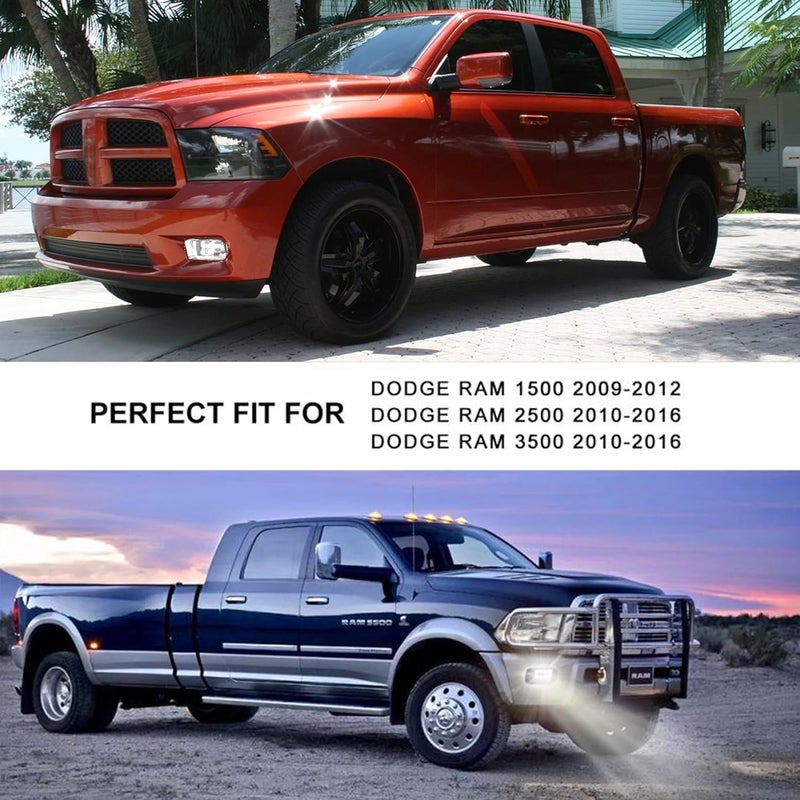 DRFG LED Fog Lights with Daytime Running Light for Dodge Ram - Image 5