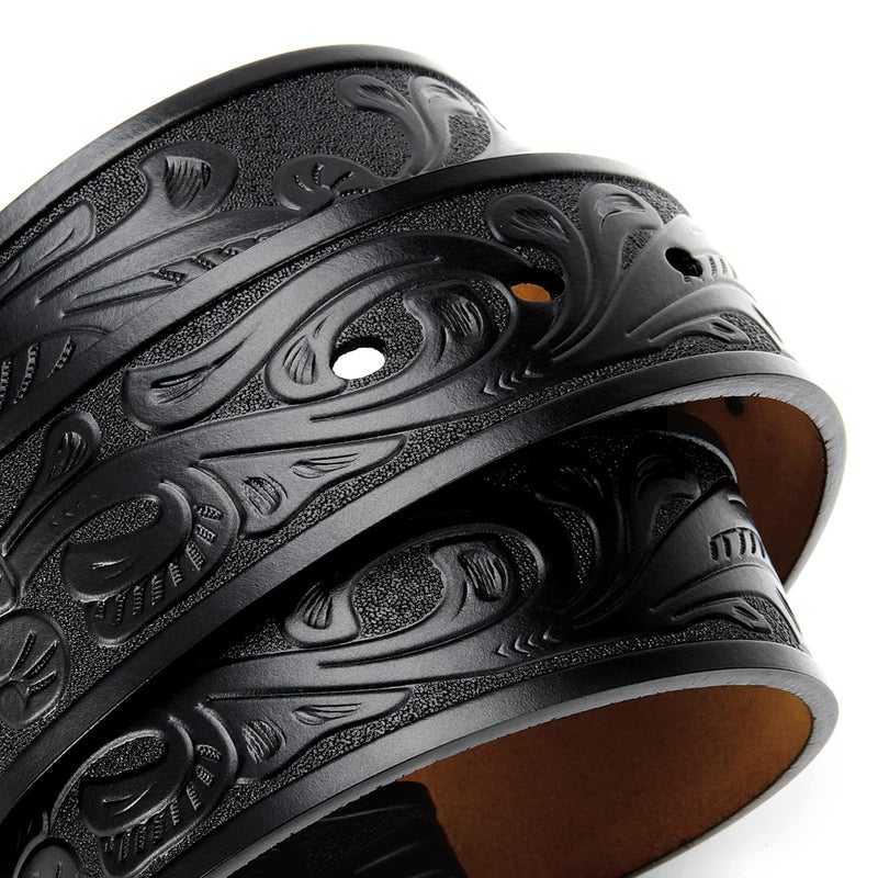 CHAOREN Western Belts for Men without Buckle - Cowboy Belt 1.5" Full Grain Leather Belt for Jeans - One Solid Piece Leather - Image 5
