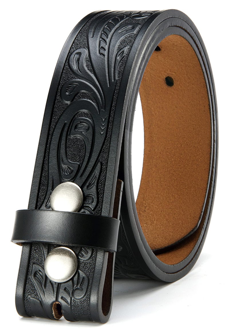 CHAOREN Western Belts for Men without Buckle - Cowboy Belt 1.5" Full Grain Leather Belt for Jeans - One Solid Piece Leather - Image 4