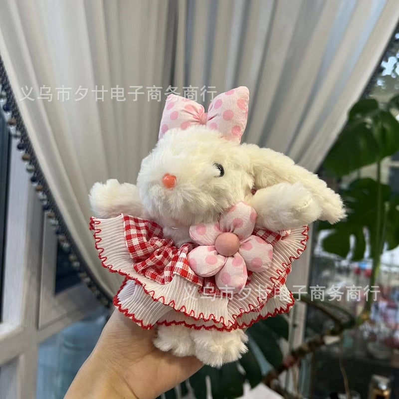 [Skirt Princess Series] Han ins Bonnie Rabbit Handmade Keychain Bag Pendant Doll Gift Blind Box Batch Princess sakura with big skirt