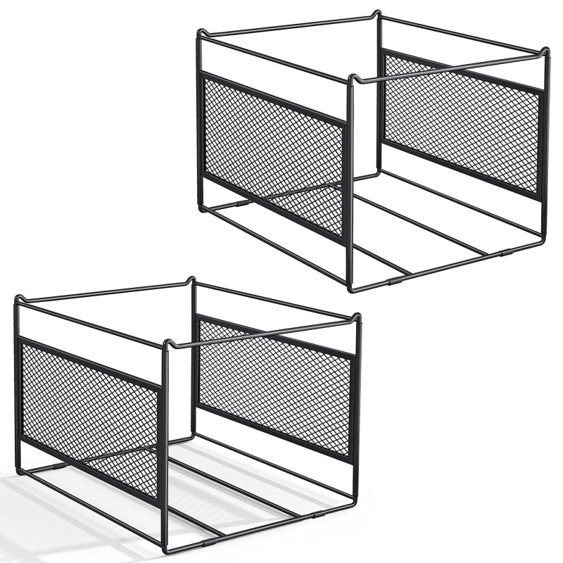 Hanging File Folder Frame for Legal and Letter SizeHanging File Organizer Holder Rack Hanging Folder Rails for Filing Cabinet Desk Drawer152L x 124W x 105H2 Pack