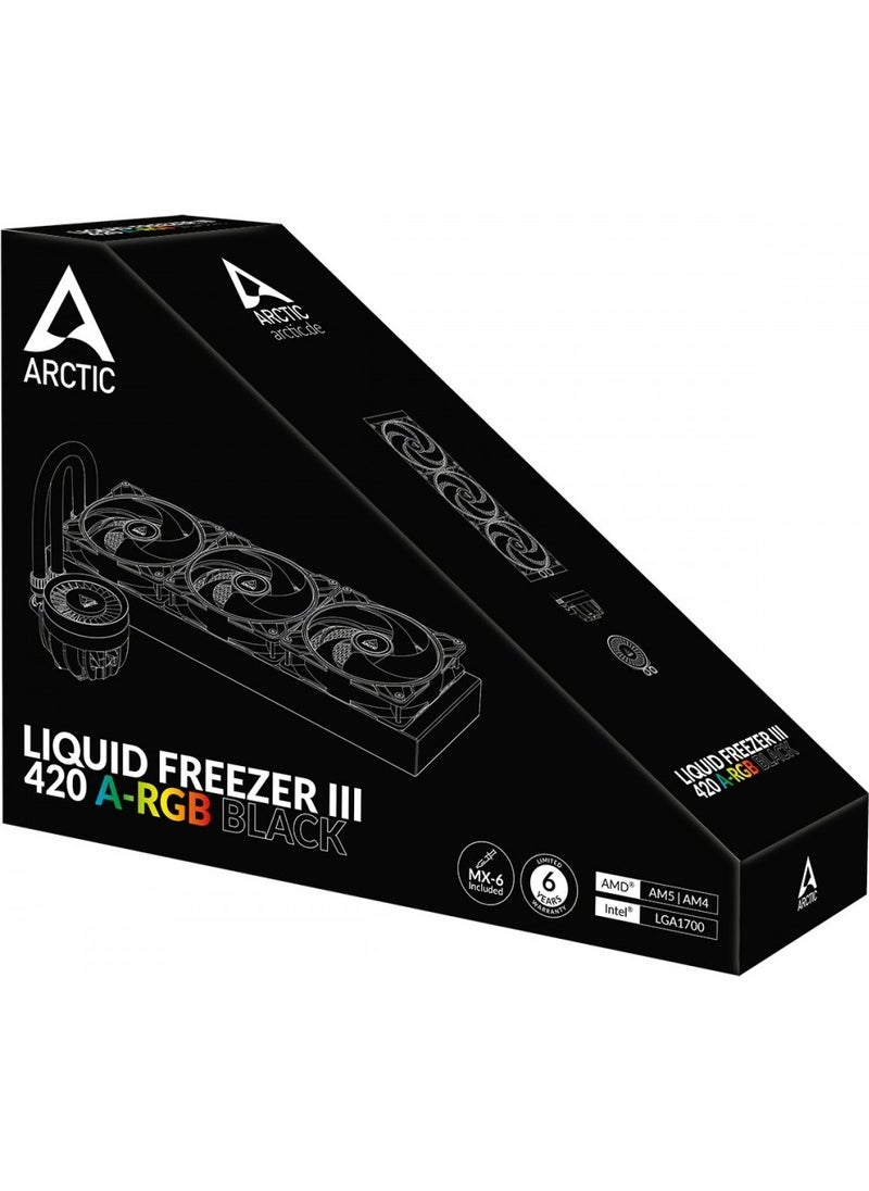 Arctic - Liquid Freezer III 420 A-Rgb Black Multi Compatible All-In-One CPU Water Cooler - Image 1
