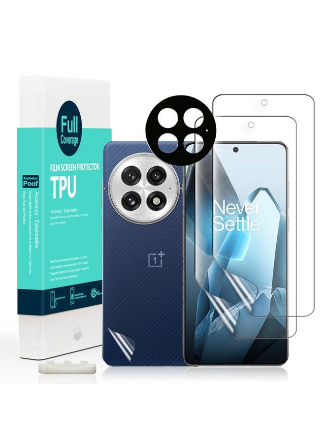 Ibywind 2 Pcs Screen Protector For OnePlus 13 5G 6.82",Flexible TPU Film,With 1Pc Camera Lens Protector,1Pc Back Film[Easy to install,Case Friendly,Fingerprint Reader,HD Clear] - Image 1
