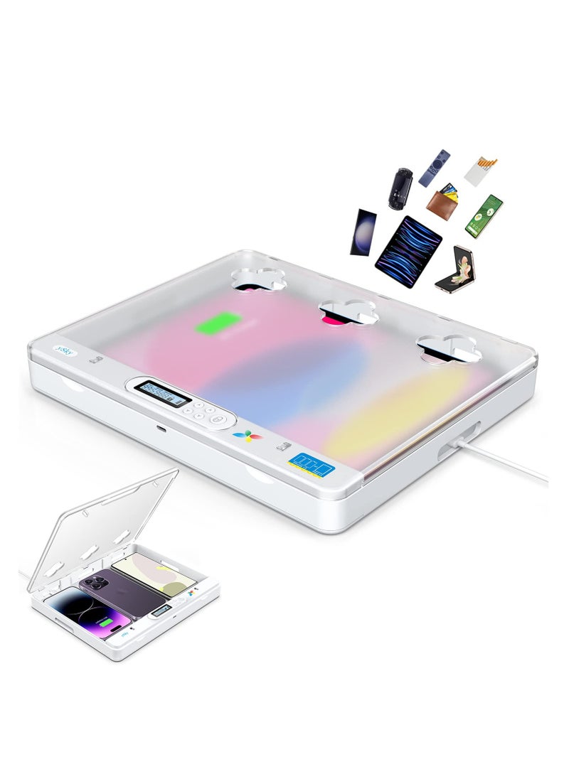 SYOSI - Timer Lock Box for iPad iPhone, Portable Phone Lock Box for Tablet, Folded Phone, Controller, TV remotes, Phone Locker to Help Kids Reduce Screen Time Focus to Achieve Goals, Huge Space - Image 1