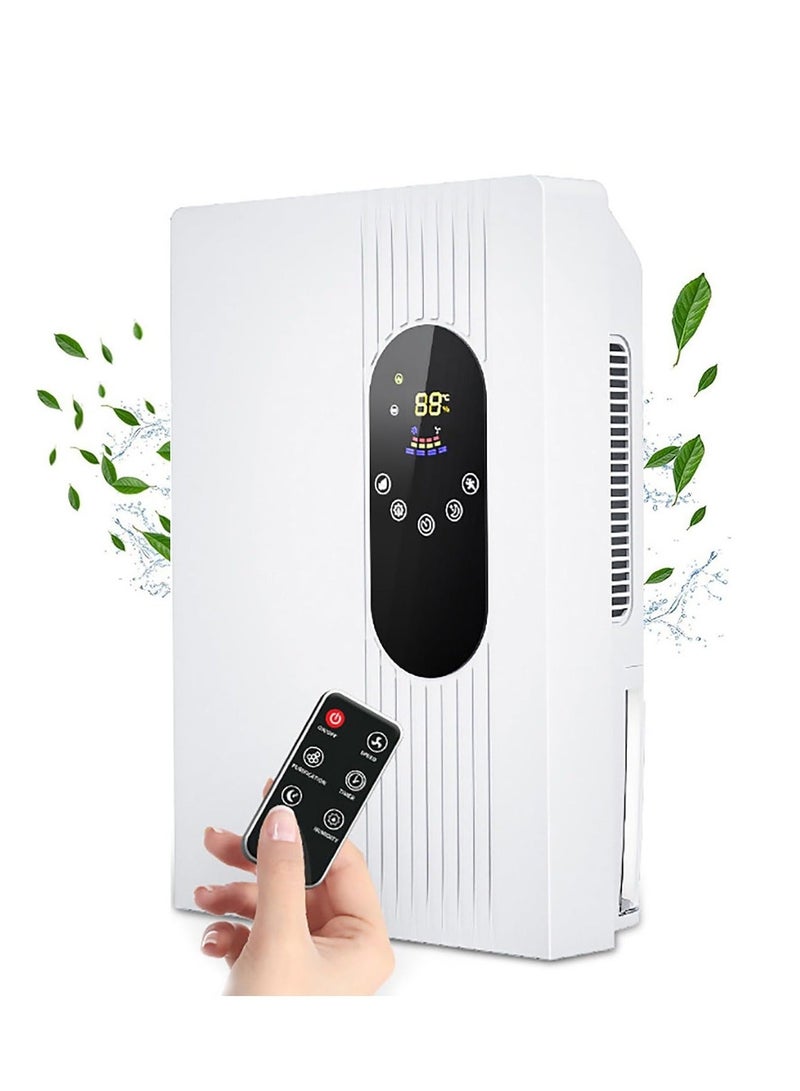 والالا مزيل رطوبة للمنزل، مزيل رطوبة صغير بسعة 2200 مل للحمام، مزيل رطوبة هادئ لغرفة النوم، مع أنبوب مياه خارجي، مع مؤقت قابل للتعديل ووضع السكون للقبو والسيارة الترفيهية والخزانة - Image 1