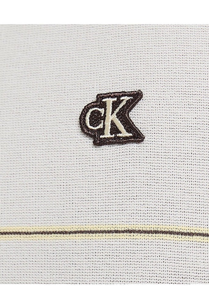 كالفن كلاين جينز بولو مخطط سهل - Image 3