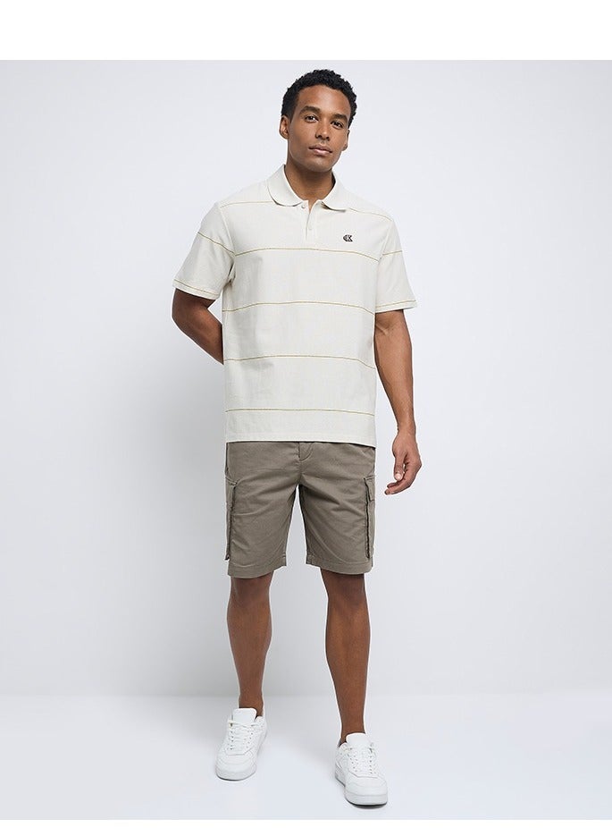 كالفن كلاين جينز بولو مخطط سهل - Image 4