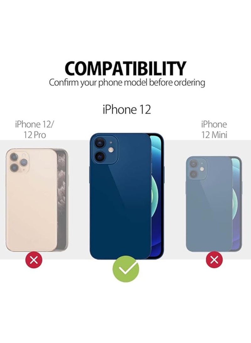 WRISTWISE Case Cover for iPhone 12 - [Camera All-Round Protection] [Soft Microfiber Lining Anti-Scratch] Shockproof Phone Case Cover, Blue - Image 2