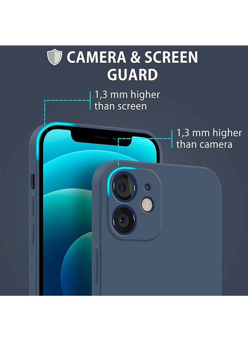 WRISTWISE Case Cover for iPhone 12 - [Camera All-Round Protection] [Soft Microfiber Lining Anti-Scratch] Shockproof Phone Case Cover, Blue - Image 3