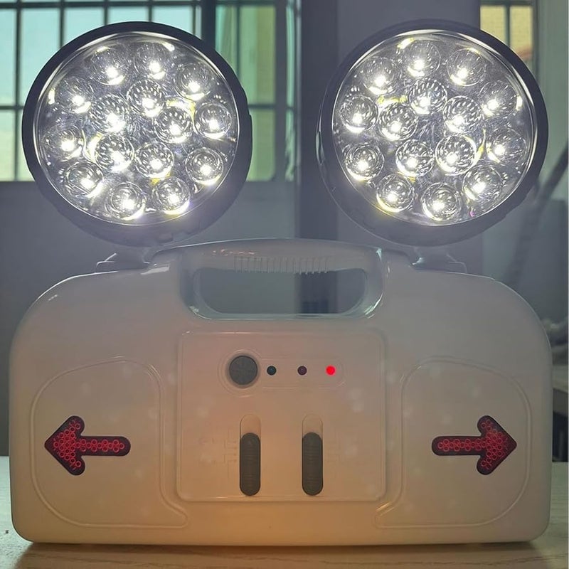 LED Emergency Light 2 Lamps 3 Hour Battery Backup High Brightness for Home Office Garage - Image 5