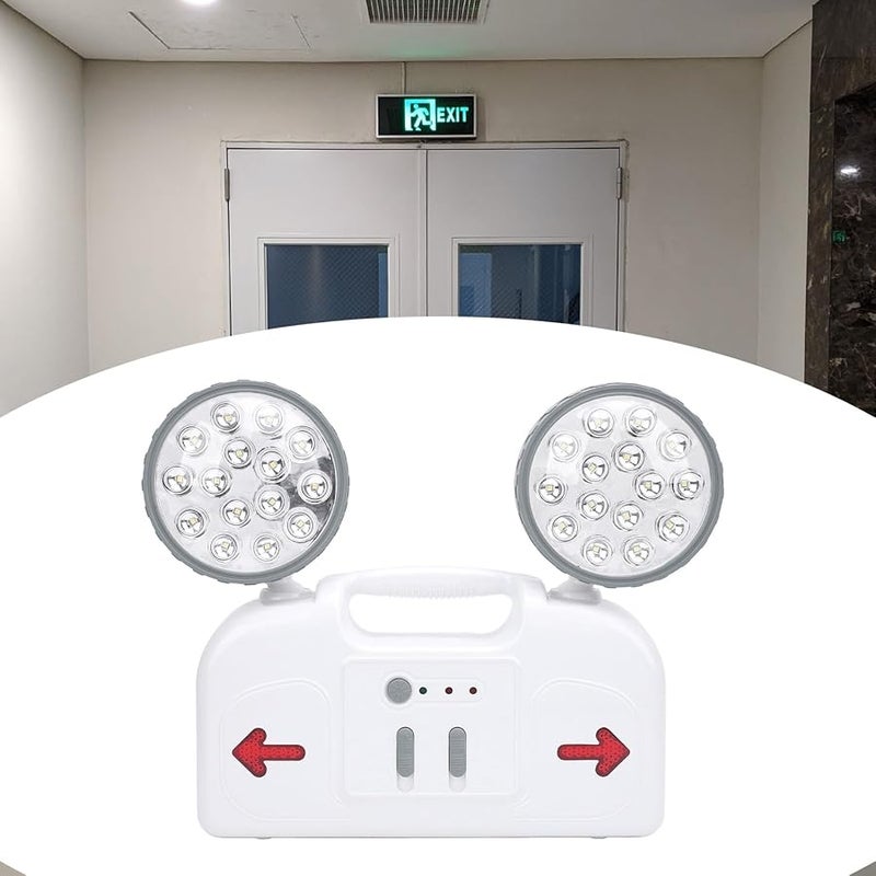 LED Emergency Light 2 Lamps 3 Hour Battery Backup High Brightness for Home Office Garage - Image 4