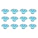 MEGA CANDLES Mega Candles 12 pcs Unscented Light Blue Floating Rose Petals Flower Candle, Hand Poured Paraffin Wax - Image 2