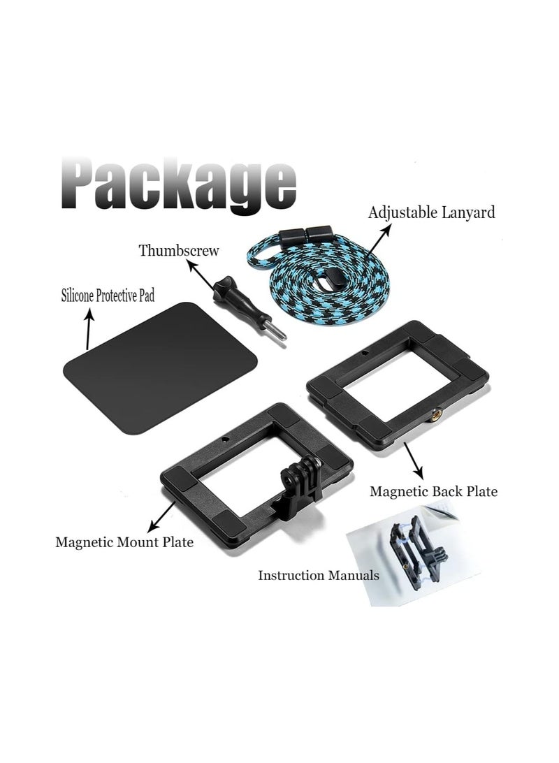 Magnetic Action Camera Mount Fit for Gopro, Super Magnetic Car Mount Accessories Compatible with Gopro Dji Osmo and Most Action Cameras, Magnetic Chest Mount for Hero, Stable and Reliable - Image 5