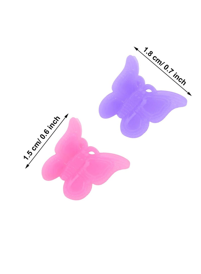 Mu 50 Pack Butterfly Hair Clips Pastel Mini Cute Accessories For 90S Girls Women, Matte Colors Assorted Color, Beautiful And Random Colour  - Image 4