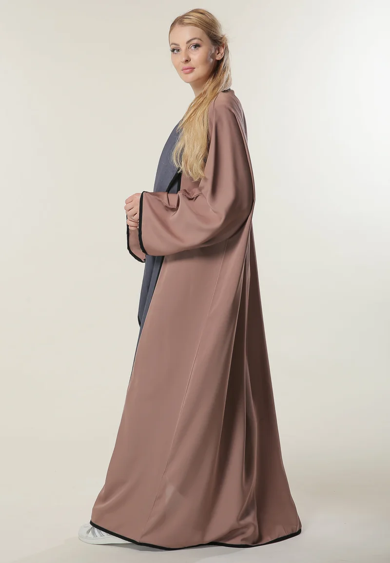 Moistreet  Casual Colorblock  Abaya for Women | Best Price UAE