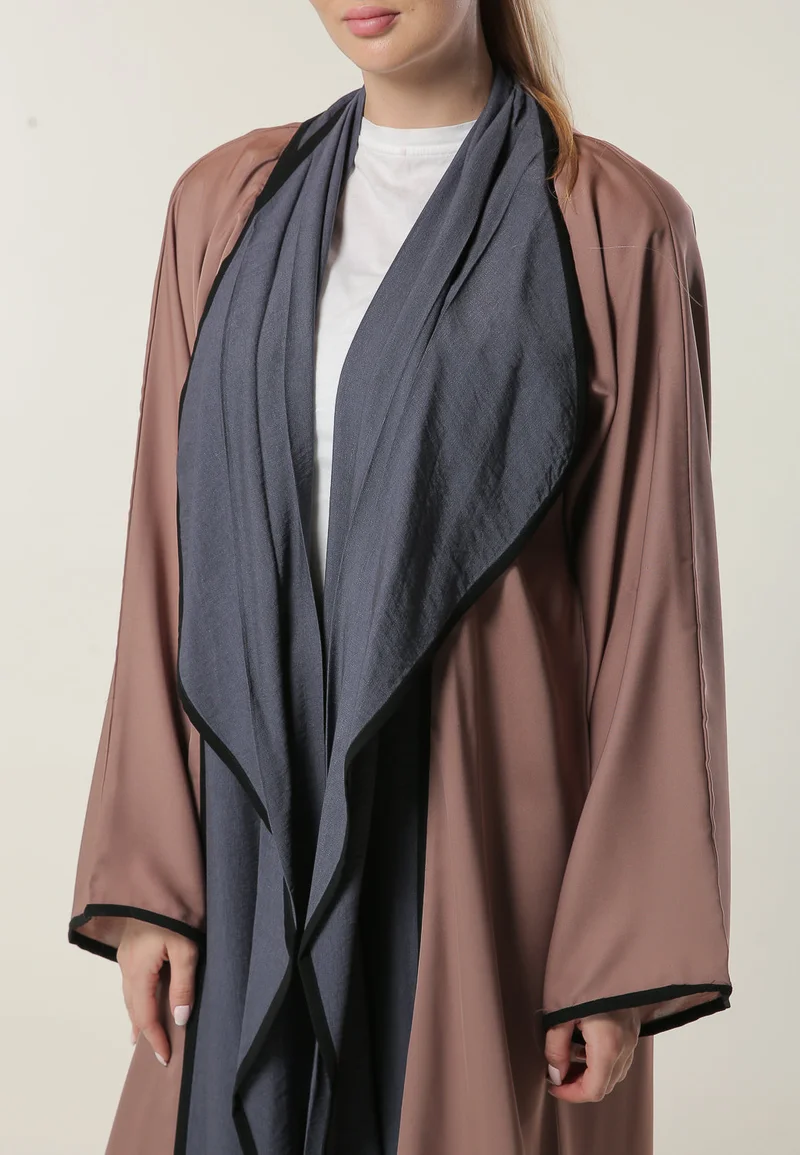 Moistreet  Casual Colorblock  Abaya for Women | Best Price UAE