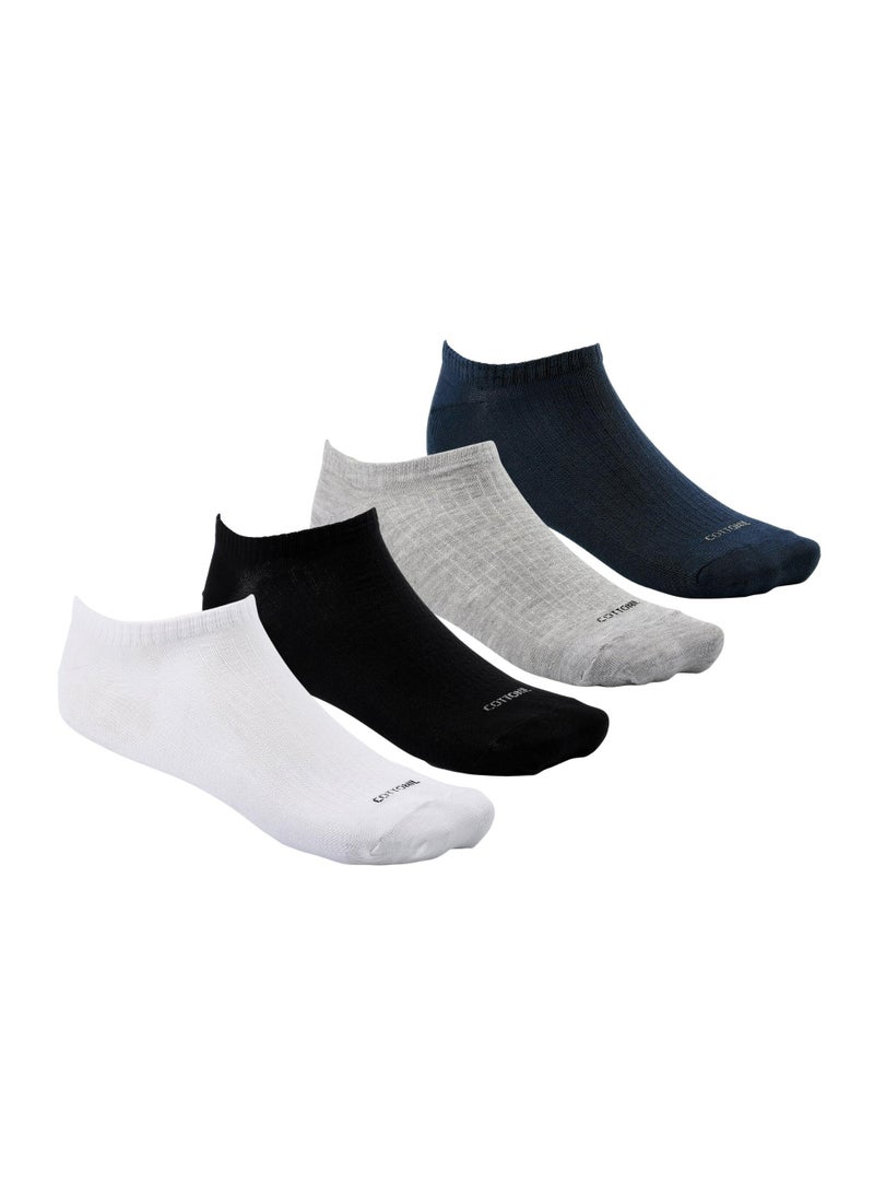 COTTONIL Pack of 4 Unisex Mini Socket Socks for All - Image 1