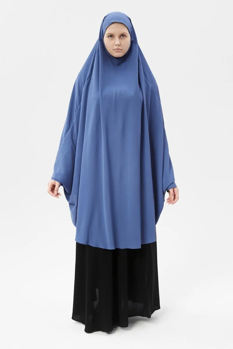 التوبة Women's Hijab Medina Silk Sheet Top with Veil Soufflé Hijab