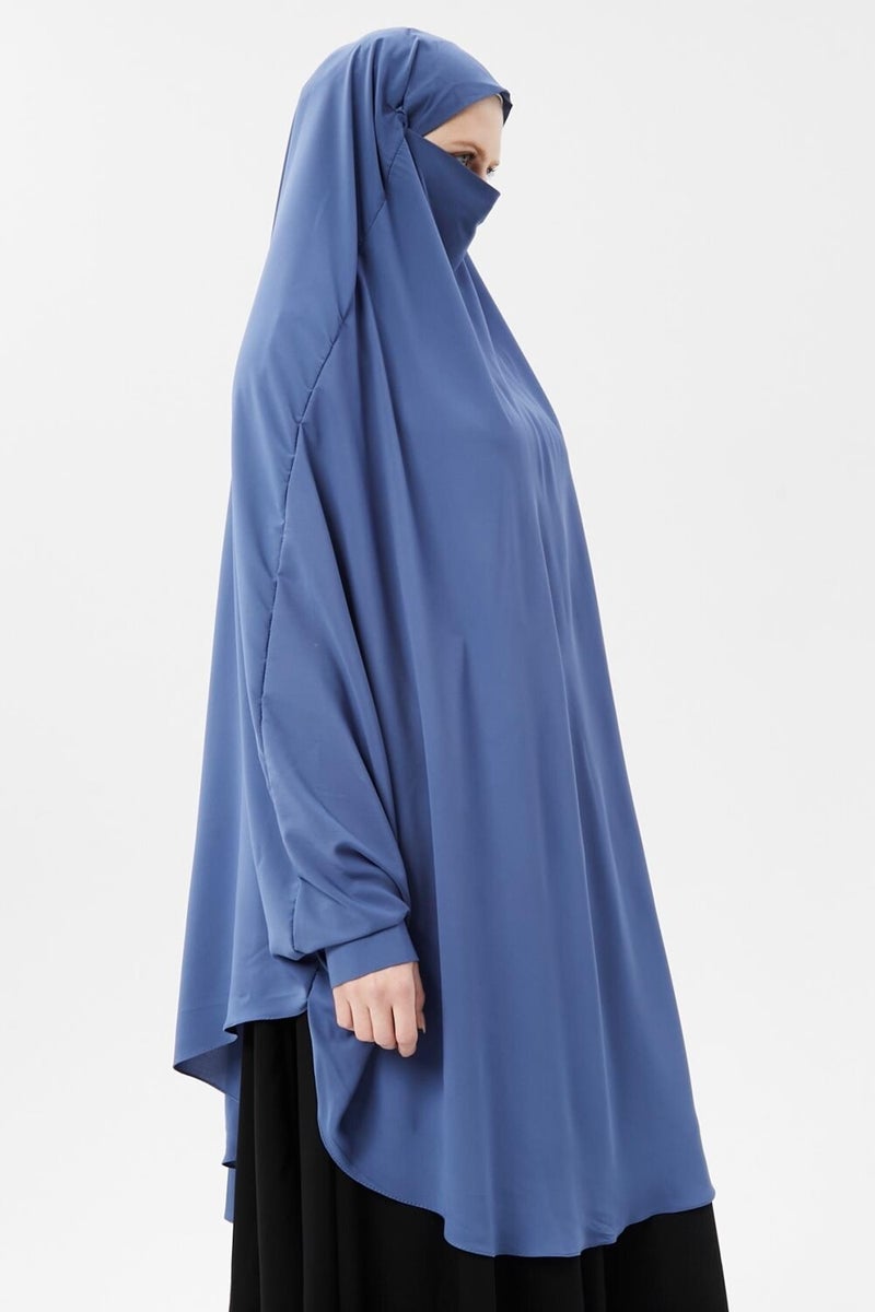 Altobeh Women's Hijab Medina Silk Sheet Top with Veil Soufflé Hijab - Image 5
