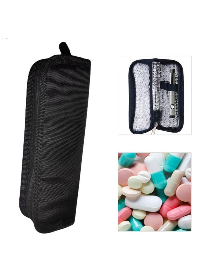 SOLARAE Insulin Cooler Travel Case, Diabetic Insulin Pen Case Bag, Cool Bags for Travel, Portable Insulin Travel case Store 2 Insulin Pen Needles, for Insulin Pens While Traveling and Diabetic Supplies - Image 2