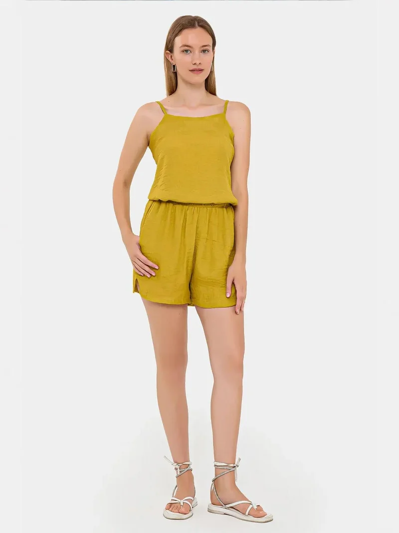 HICCUP Linen Spaghetti-Strap Coords Set