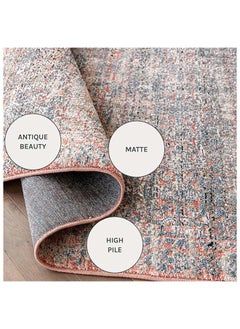 KNOT HOME Sheldon Rosso Runners 200 x 60 cm Carpet Knot Home Designer Rug for Bedroom Living Dining Room Office Soft Non-slip Area Textile Decor  - Image 3