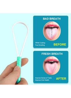 Generic Tongue Scraper, Reusable Loop-Style Tongue Cleaner for Adults to Promote Fresher Breath and Improve Oral Hygiene – 1 Piece  - Image 4