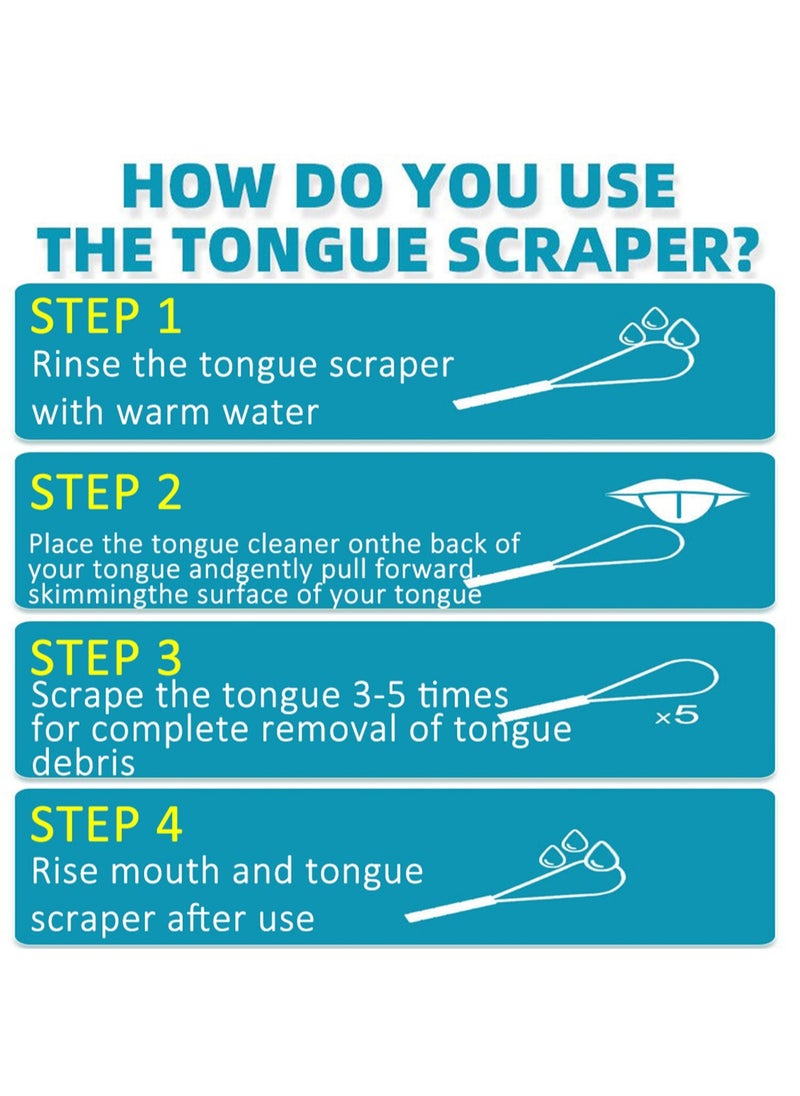 Generic - Tongue Scraper, Reusable Loop-Style Tongue Cleaner for Adults to Promote Fresher Breath and Improve Oral Hygiene – 1 Piece - Image 1