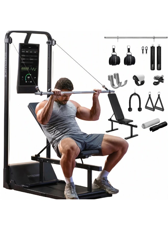 Speediance Gym Monster 2 Smart Home Gym, Upgraded AI-Powered Home Workout Machine, Multi-Functional Smith Machine, Full Body Strength Training Fitness Equipment, All-in-One Workout Station, Works Plus - Image 1