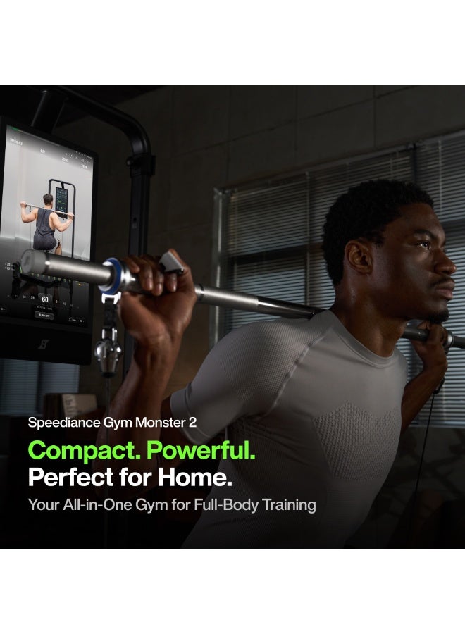 Speediance Gym Monster 2 Smart Home Gym, Upgraded AI-Powered Home Workout Machine, Multi-Functional Smith Machine, Full Body Strength Training Fitness Equipment, All-in-One Workout Station, Works Plus - Image 2