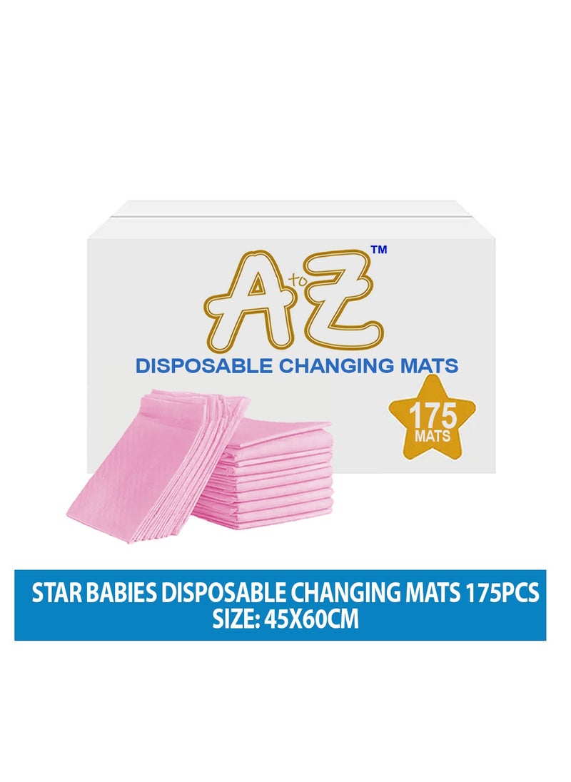 A TO Z A To Z - Disposable changing mat Size (45cm x 60cm) Large- Premium Quality for Baby Soft Ultra Absorbent Waterproof, Pack Of 175 - Pink  - Image 2