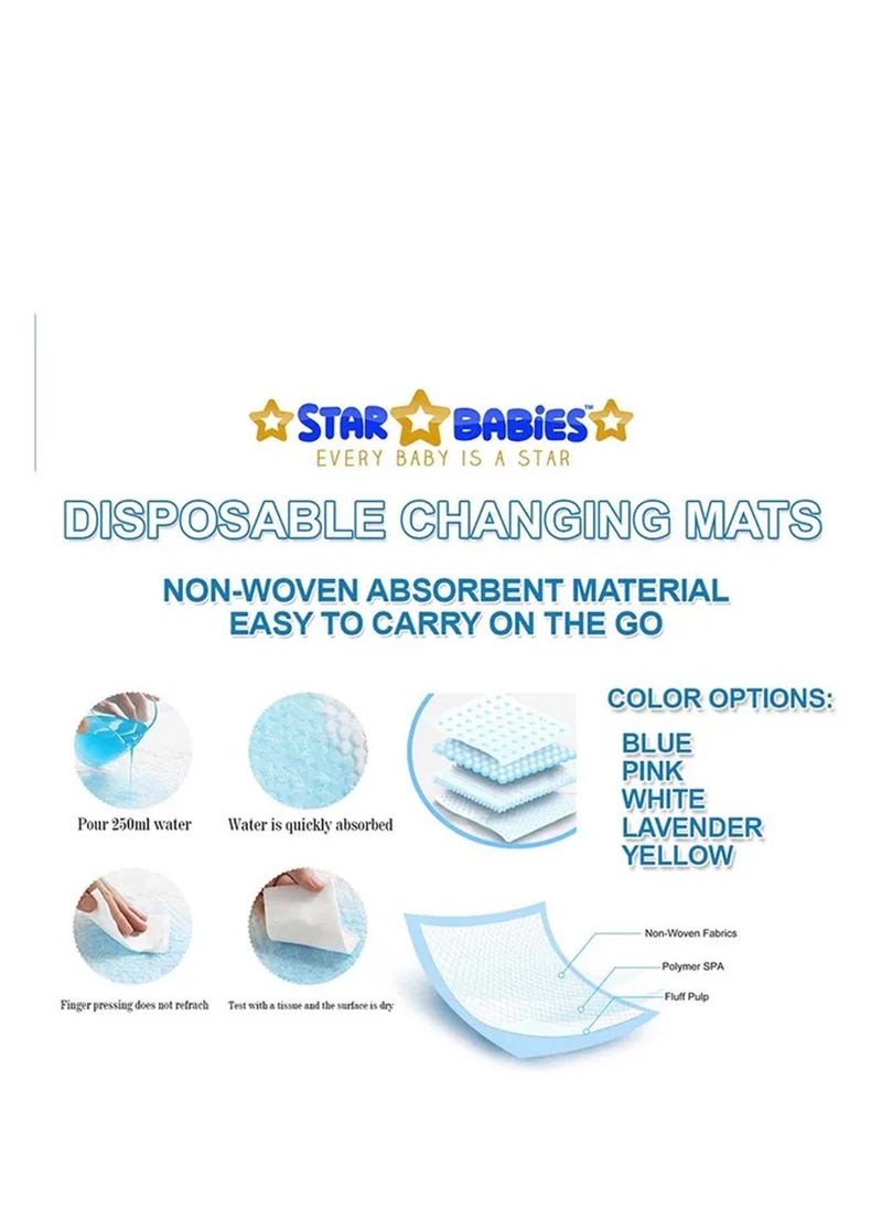 A TO Z A To Z - Disposable changing mat Size (45cm x 60cm) Large- Premium Quality for Baby Soft Ultra Absorbent Waterproof, Pack Of 175 - Pink  - Image 3