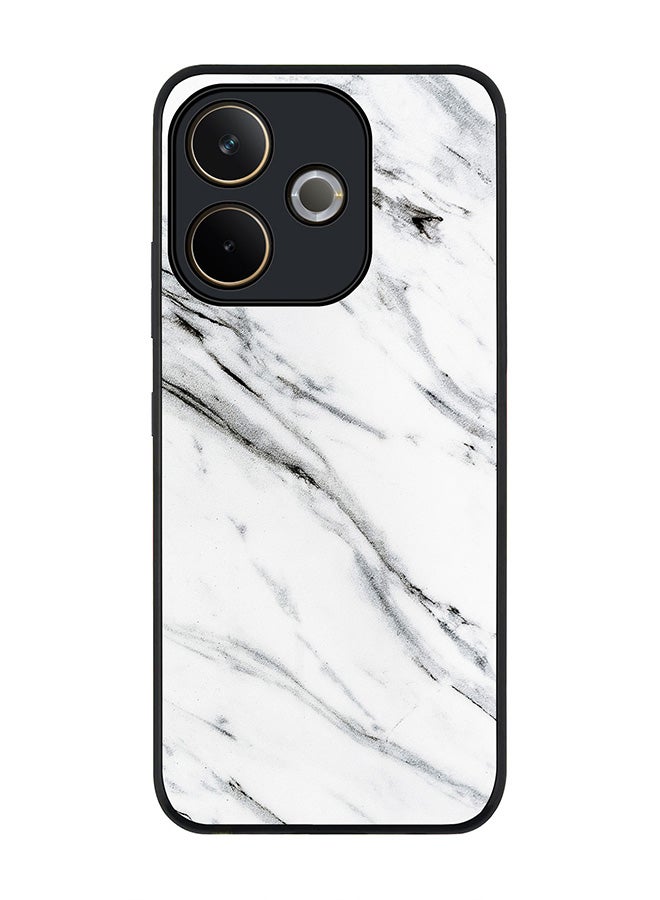 Stylizedd For Oppo A5 Pro 5G / A5 Pro 4G / 5G Case,Slim fit Camera Protection, Shockproof Thin Phone cover  - Marble Print Grey White - Image 1