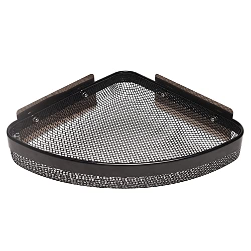 KPNG Adhesive Bathroom Shelf, Metal Shower Caddy Corner Shelf Wall Mounted, Non-Drilling Floating Shelf for Bathroom Organizer/Kitchen/Shower Organizer (Pack of-1, Black) - Image 1
