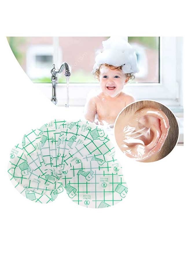 50 PCS Silicone Gel Ear Stickers, PU Material Film, Baby Bath Ear Stickers, Baby Ear Safety Stickers Waterproof, Anti-Wear Shoe Stickers, Heel Blister Protection, Invisible Patch (Transparent Color) - Image 4
