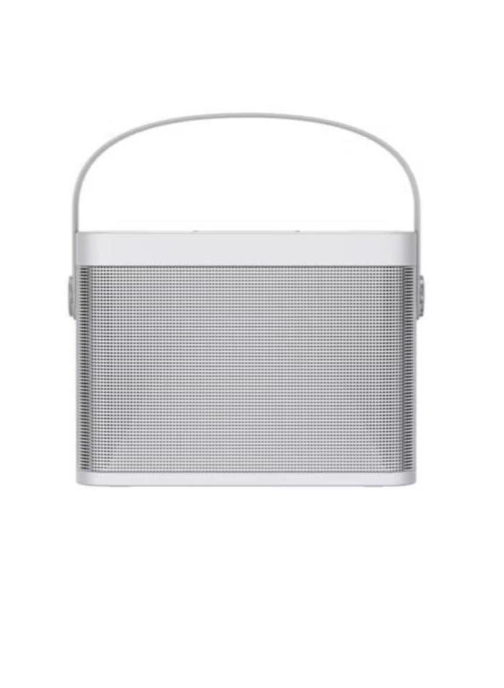 YS-219 Bluetooth Karaoke Speaker System with Dual Wireless Microphones – Powerful and Portable Sound System with Deep Bass, Vocal Effects, USB/TF Card Playback, AUX Input, and Rechargeable Battery – Ideal for Outdoor Parties, Events & Gatherings Silver - Image 5