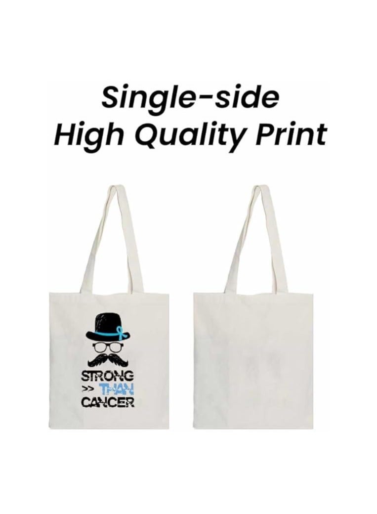 PRINTSHOP4ME Movember Awareness Cotton Jute Bag Eco-Friendly Tote For Supporting Men's Health Initiatives Ideal For Events,Fundraisers And Everyday Use Perfect For Supporting ProstateCancer Initiatives - Image 4