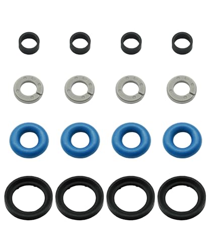 GIBACAD 4packs 353102GGA1 Fuel Injector Seal Repair Kit Compatible With Hyundai Sonata Kia Sorento 24L 20152018Replace 353102GGA0 - Image 1