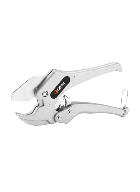 GROZ Ratcheting Pipe Cutter with OneHanded Operation Sharp Triangular Blades 50 Lesser Efforts Pipe cutter for PVC PEX Plastic Pipes And Rubber Tubes Cutting Capacity Up to 42mm diameter PCTRT42