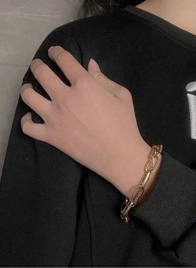 Jewelry 4You Elegant & High Quality Stainless Steel Gold Plated Bracelet Bangle For Women - Image 3