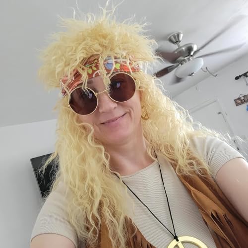 ColorGround Long Curly 80s Rocker Mullet Cosplay Wig for Women - Image 3