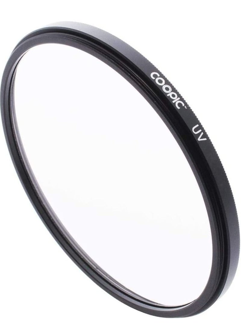 Coopic 72mm UV Filter Lens Protector Compatible with Canon Nikon DSLR Cameras  - Image 1
